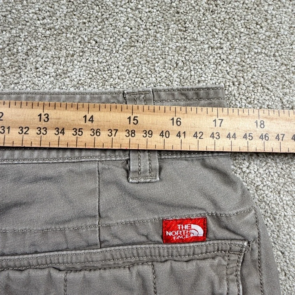 The North Face Mens 34‎ Cargo Pants Gray Cotton Twill Straight Leg RN61661